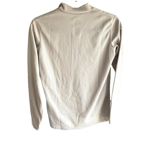 NIKE ACG Women Dri Fit Base Layer Silver Gray 1/4 Zip Mock Pullover M 8-10 - Picture 2 of 14